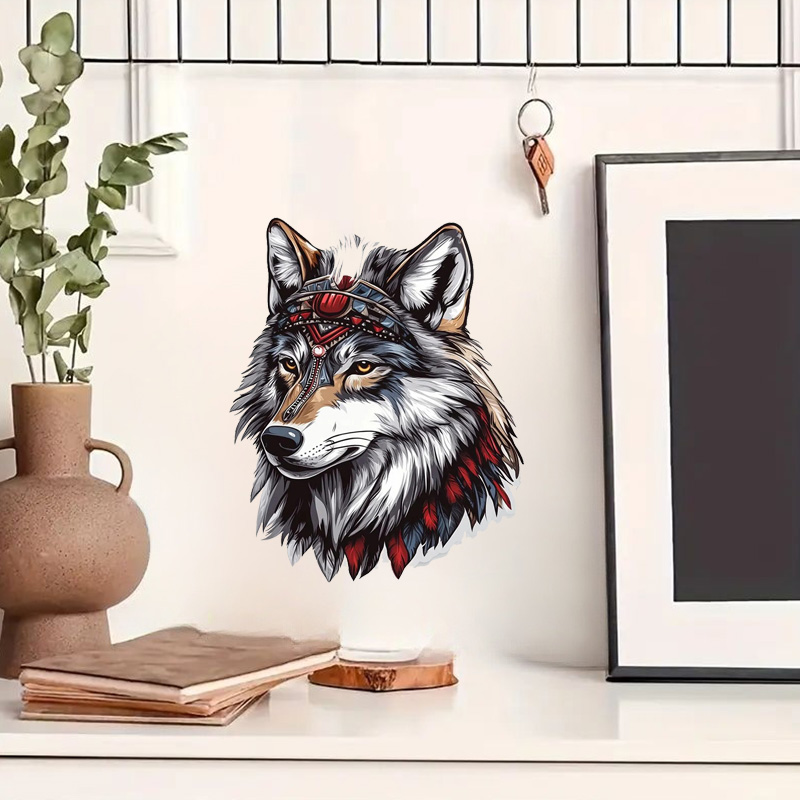 QT36# 1pc Cool Indian Wolf Sti - Home Bathroom Wall Tiles ulasan dan harga
