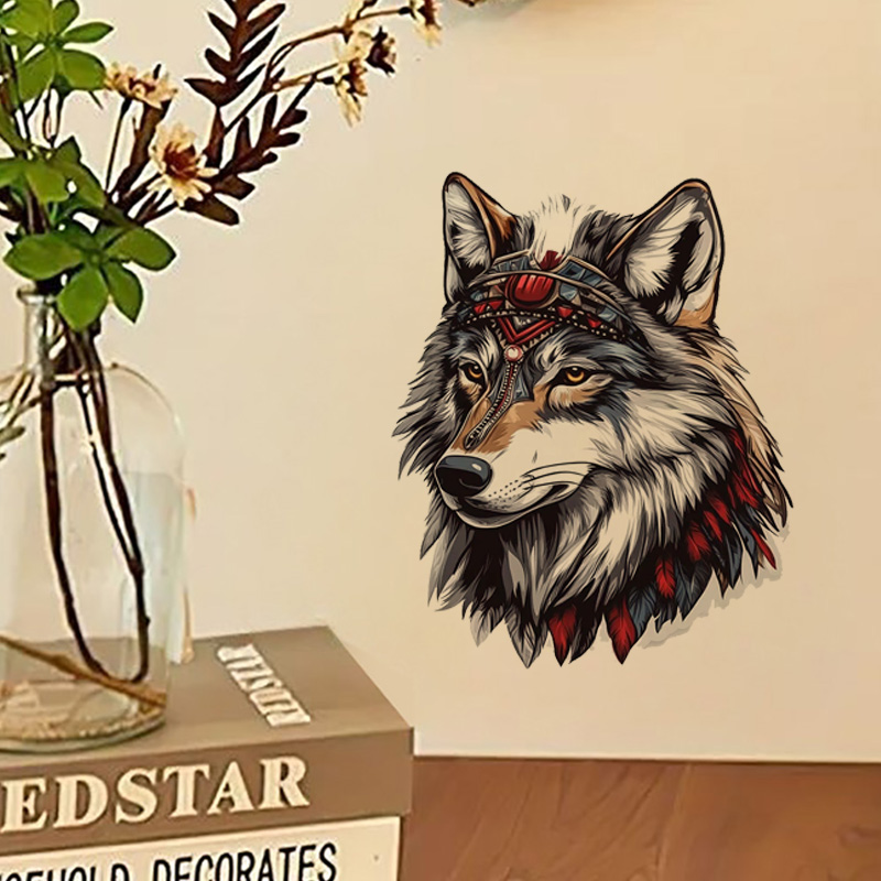 QT36# 1pc Cool Indian Wolf Sti - Home Bathroom Wall Tiles ulasan dan harga