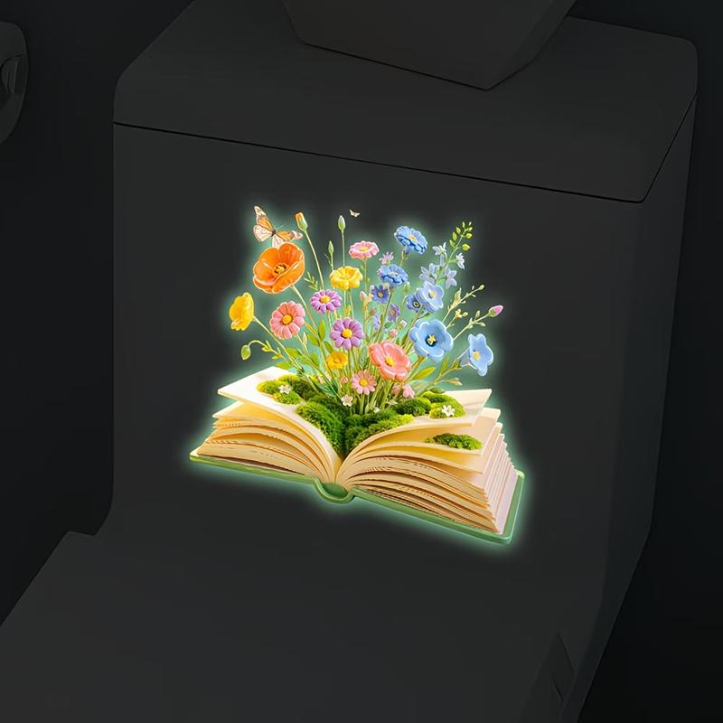 Glow In The Dark Floral Toilet - Home Bathroom Upgrades ulasan dan harga