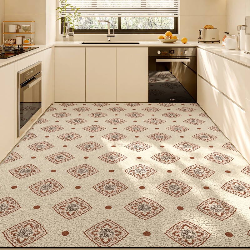 PVC Kitchen Mat Waterproof Non - Home Kitchen Bathroom Cleaning ulasan dan harga