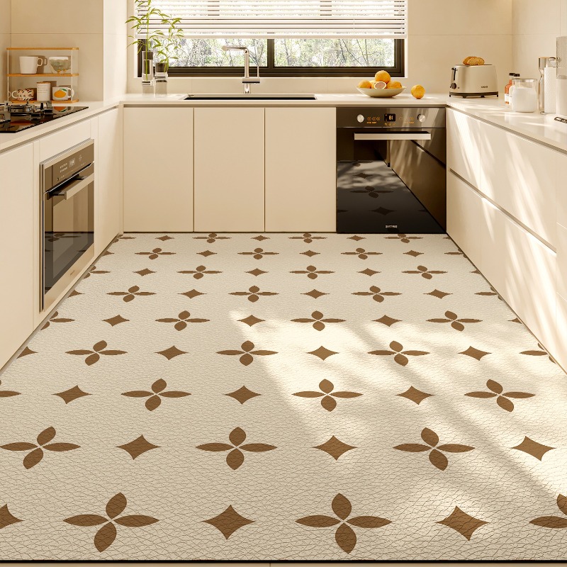 PVC Kitchen Mat Waterproof Non - Home Kitchen Bathroom Cleaning ulasan dan harga
