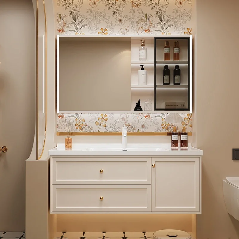 French Washbasin Bathroom Cabi - Home Bathroom Vanity Combo ulasan dan harga