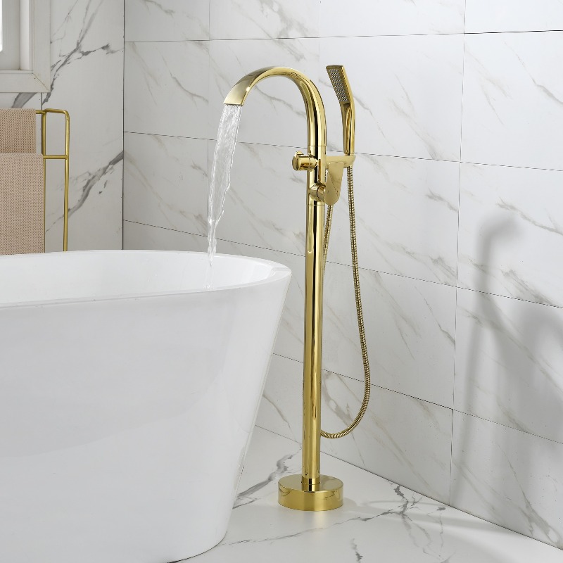 Brass Bathtub Faucet Waterfall - Home Bathroom Faucets ulasan dan harga