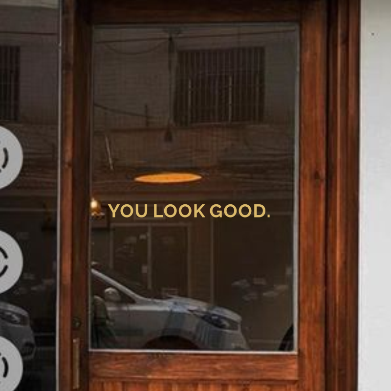 You Look Good Mirror Wall Stic - Home Goods Bathroom Cabinets ulasan dan harga