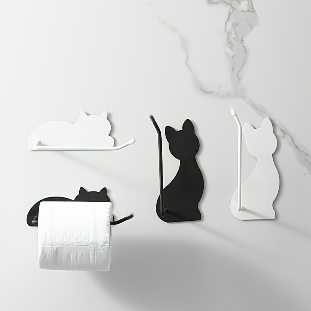 Cat Shaped Wall Mounted Toilet - Toilet Paper Holder ulasan dan harga