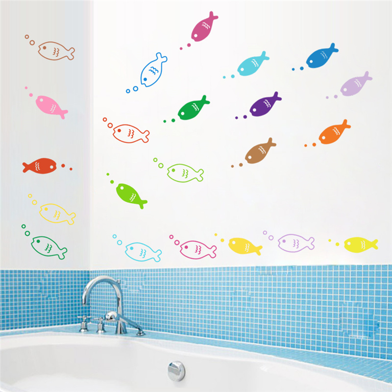 Cute Fishes Whale Shark Sealif - Home Bathroom Wall Tiles ulasan dan harga