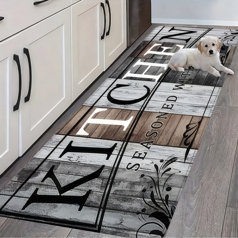 VIKAMA Retro Wood Grain Kitche - Home Kitchen Bathroom Cleaning ulasan dan harga