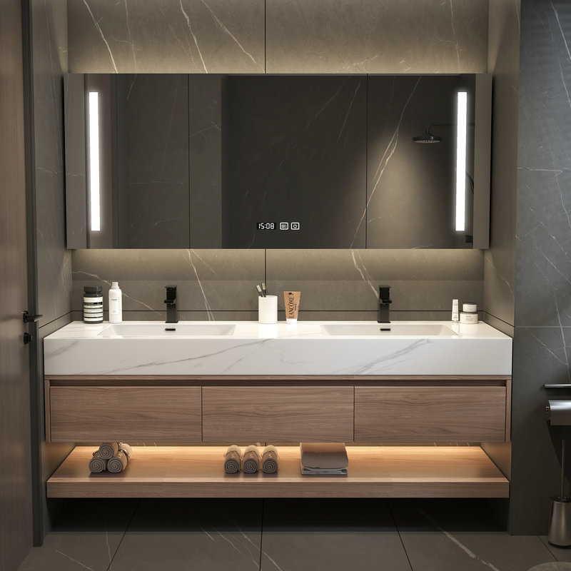 Bathroom Storage Furniture For - Home Bathroom Vanity Combo ulasan dan harga