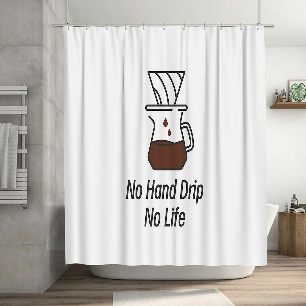 Coffee Lover Shower Curtain Fu - Home Decor Bathroom Ideas ulasan dan harga