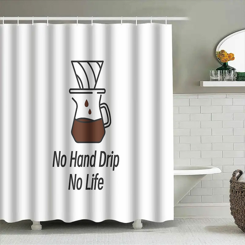 Coffee Lover Shower Curtain Fu - Home Decor Bathroom Ideas ulasan dan harga