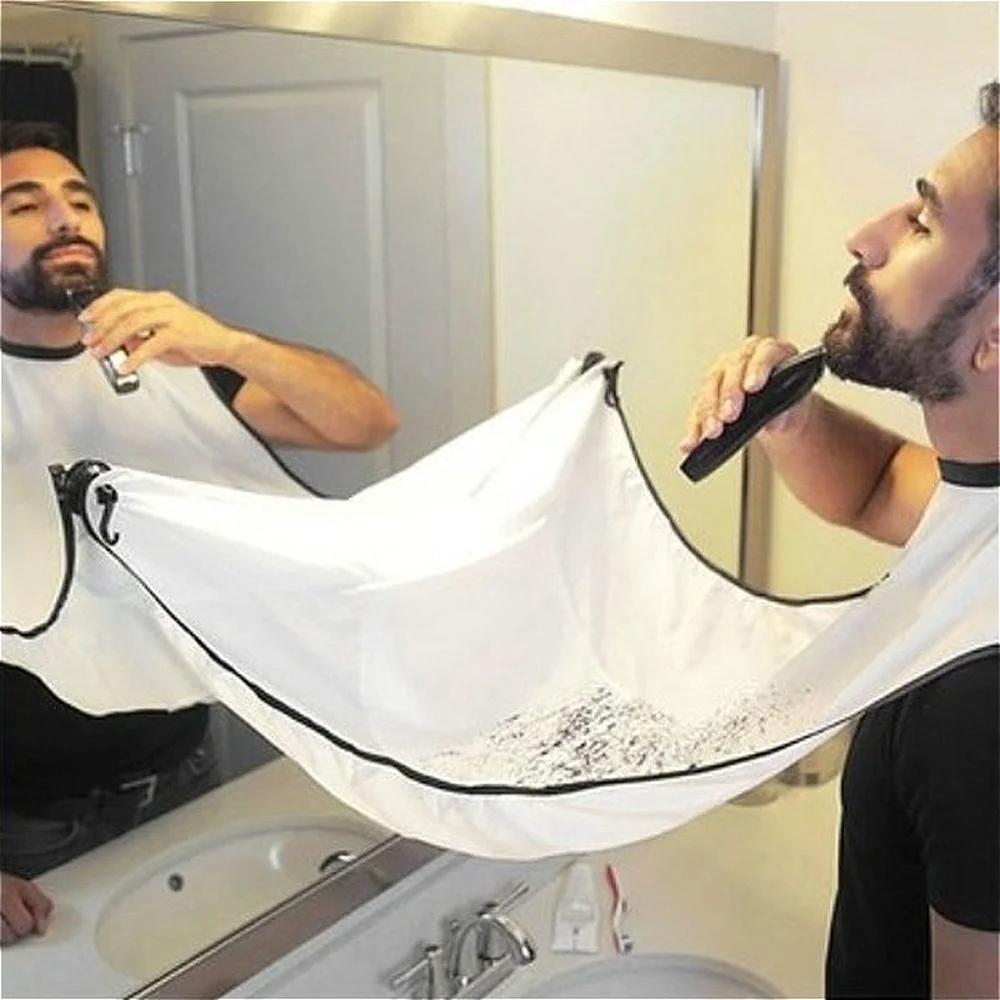 1PC Men Beards Shaving Aprons  - Shaving Mirror Suction ulasan dan harga