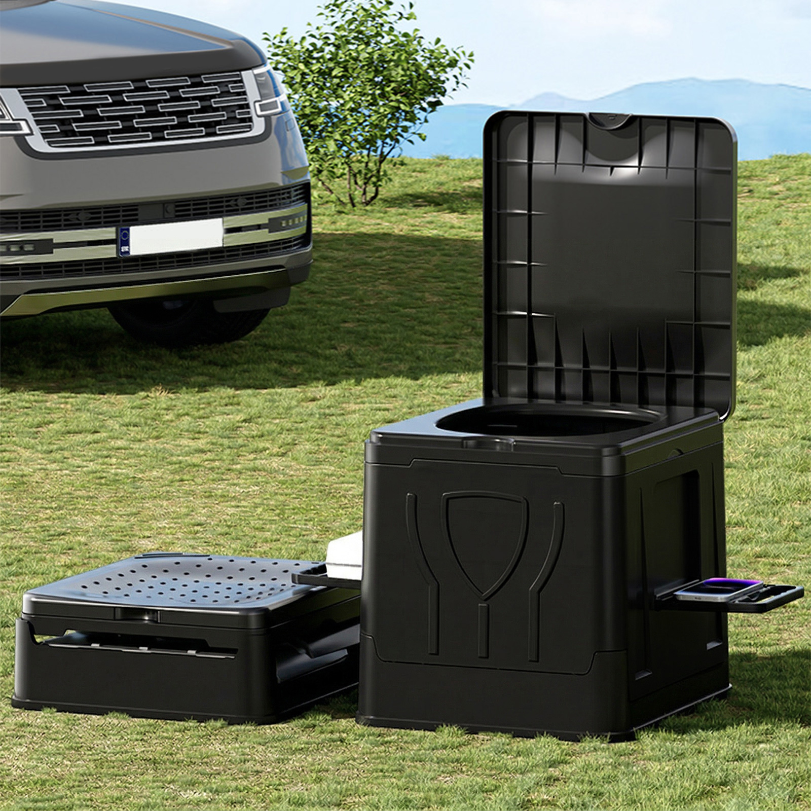 Camping Toilet, Portable Toile - Toilet Paper Holder ulasan dan harga