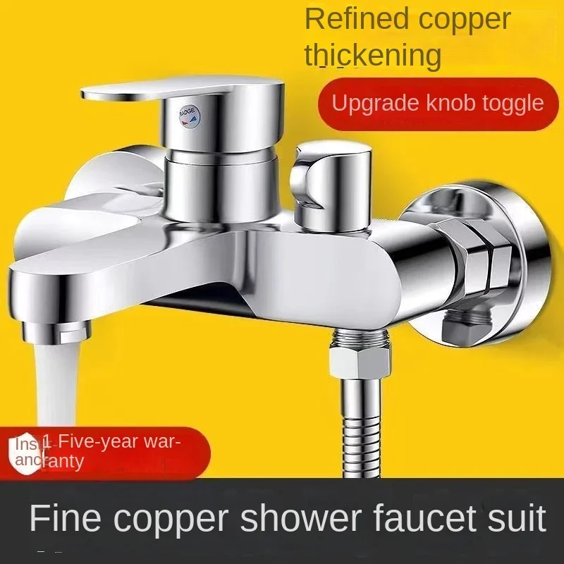 Shower faucet all copper water - Home Bathroom Faucets ulasan dan harga