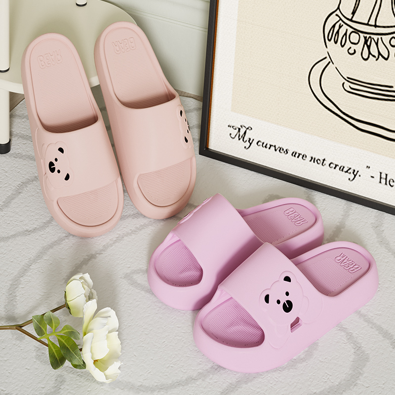 Slippers Bathroom Cartoon Bear - Home Bath ulasan dan harga