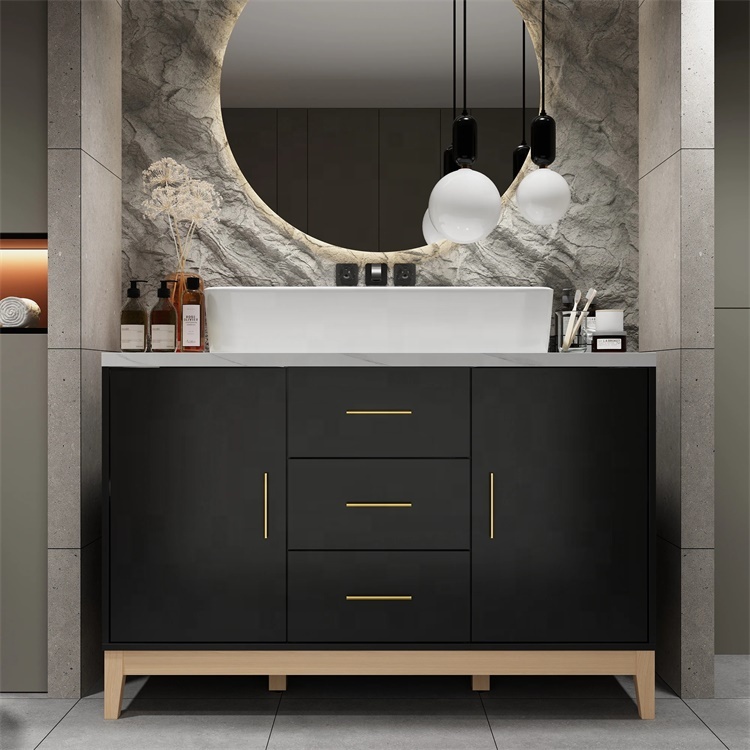 Modern Customized Melamine Boa - Home Bathroom Cabinets ulasan dan harga