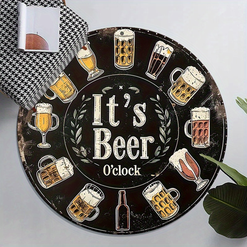 Funny Beer O’Clock Round Rug F - Home Decor Bathroom Ideas ulasan dan harga