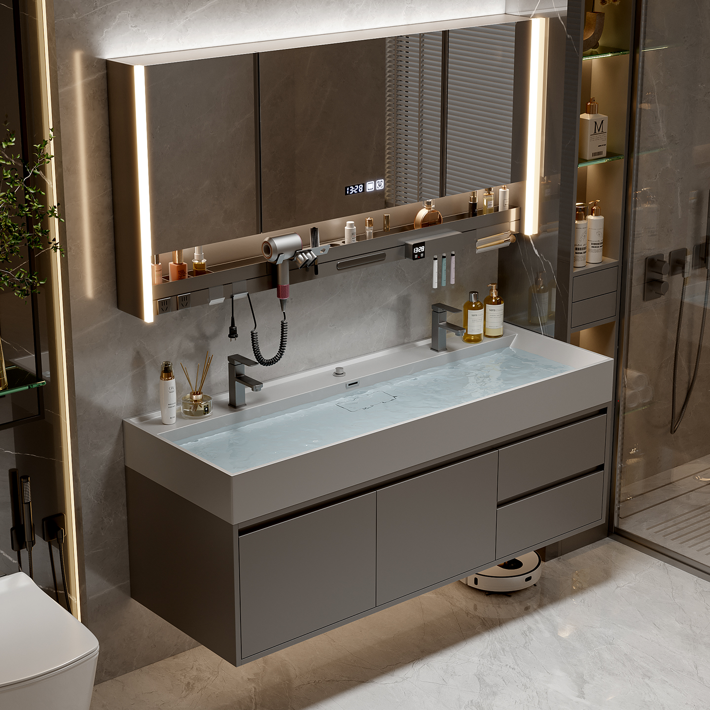 Drawers Paper Bathroom Cabinet - Home Bathroom Vanity Combo ulasan dan harga