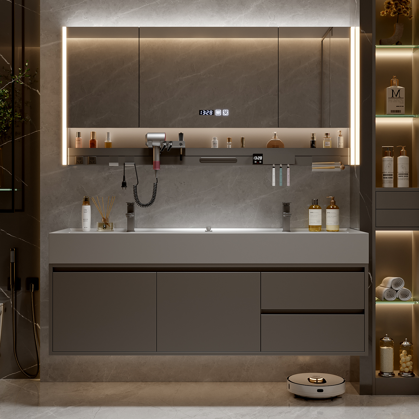 Drawers Paper Bathroom Cabinet - Home Bathroom Vanity Combo ulasan dan harga