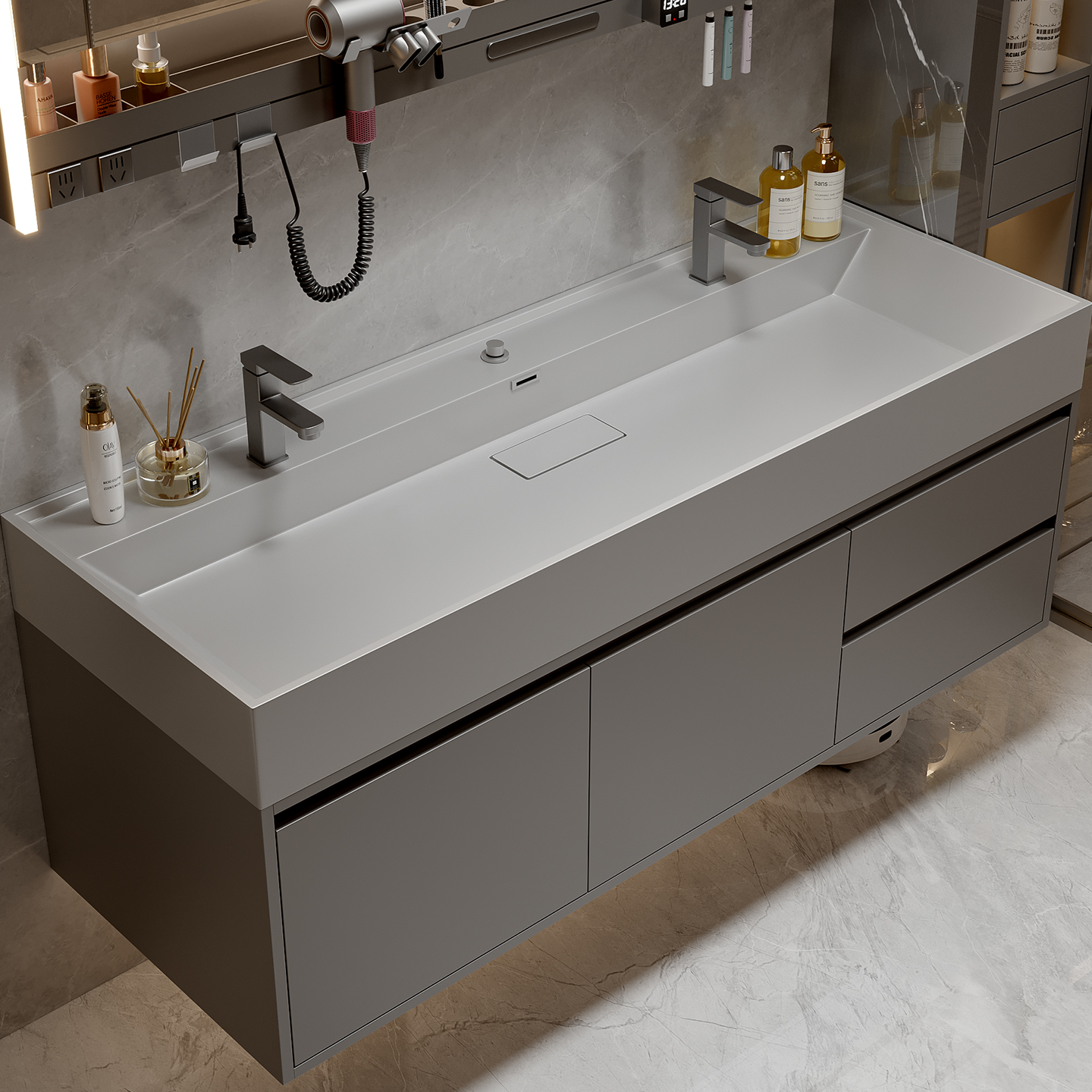 Drawers Paper Bathroom Cabinet - Home Bathroom Vanity Combo ulasan dan harga