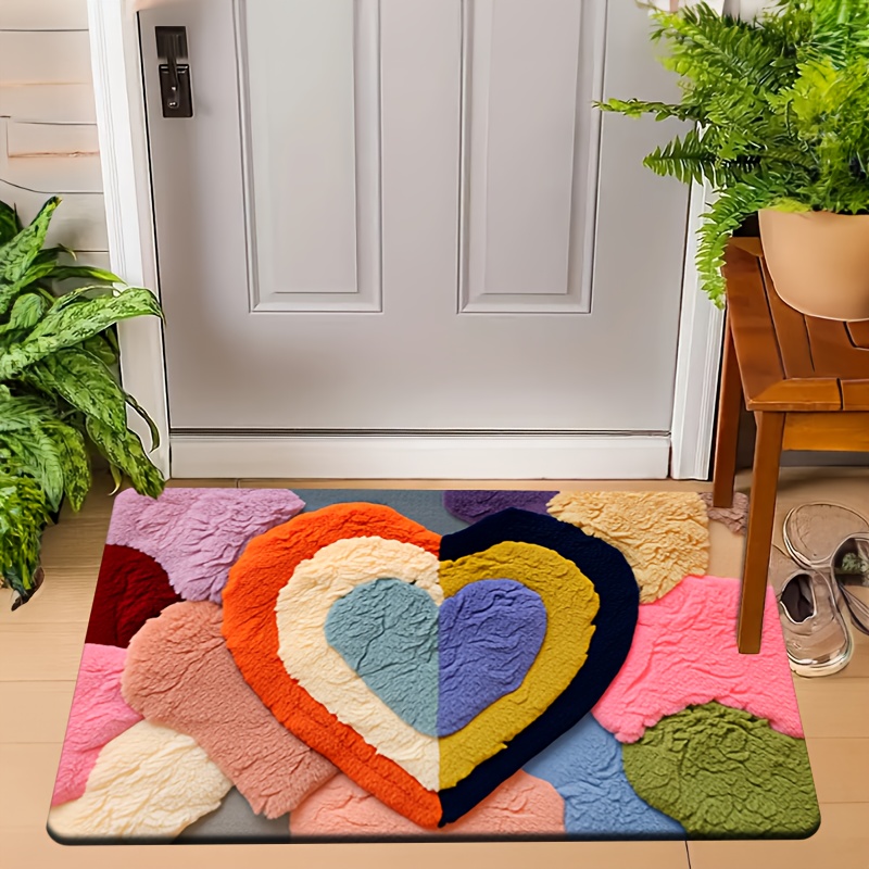 2D Flat Love Theme Pattern Doo - Home Kitchen Bathroom Cleaning ulasan dan harga