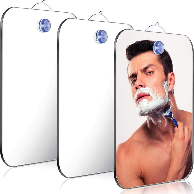 1pcs Acrylic Mirror With Wall  - Shaving Mirror Suction ulasan dan harga