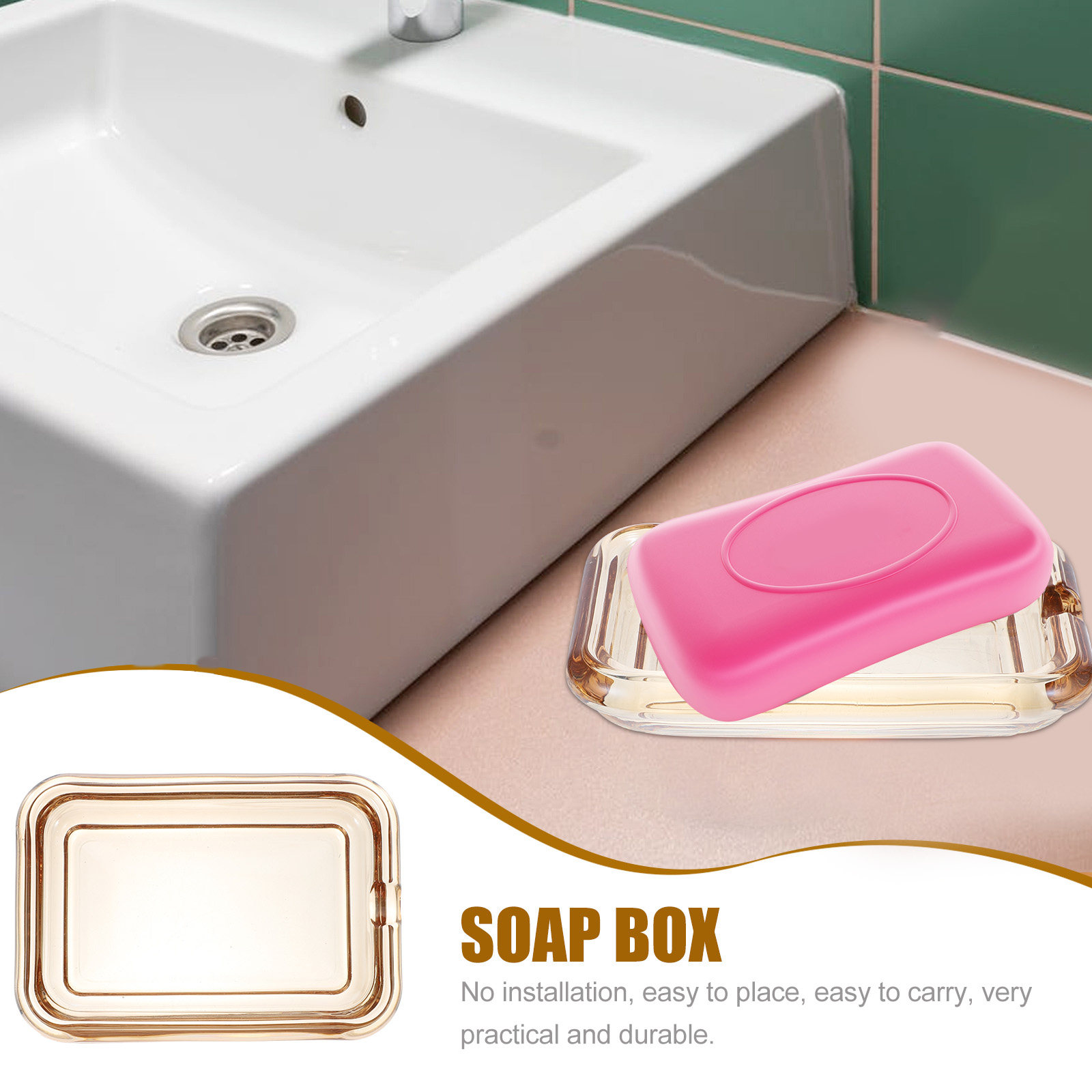 Glass Soap Holder Elegant Desi - Home Decor Bathroom Ideas ulasan dan harga