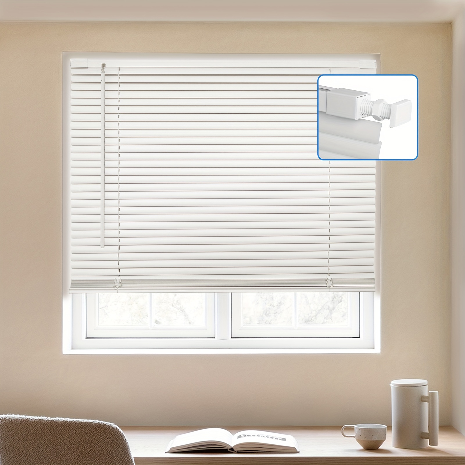 No-Drill Blackout Roller Blind - Home Kitchen Bathroom Cleaning ulasan dan harga