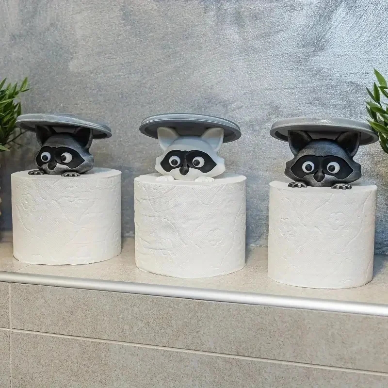 Black and White Cute Raccoon T - Home Decor Bathroom Ideas ulasan dan harga